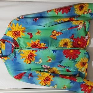 VINTAGE REDD FULL ZIP CARDIGAN JACKET BLAZER SIZE 18